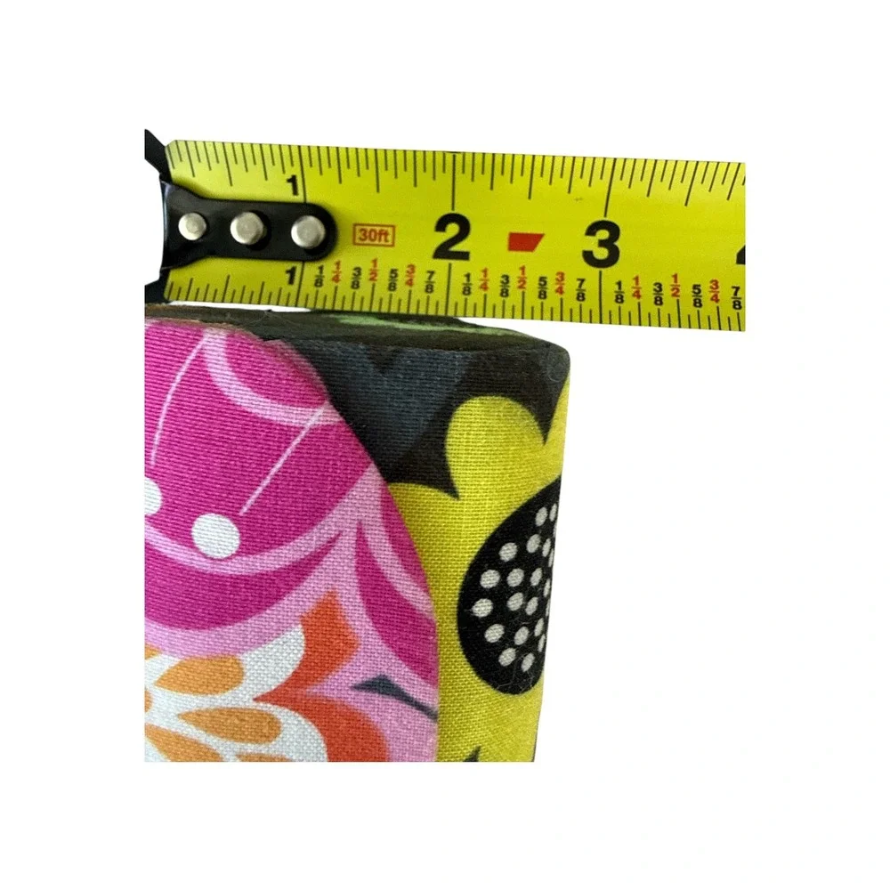 Vera Bradley Hard Shell Eyeglass Case Floral Paisley Chevron Interior